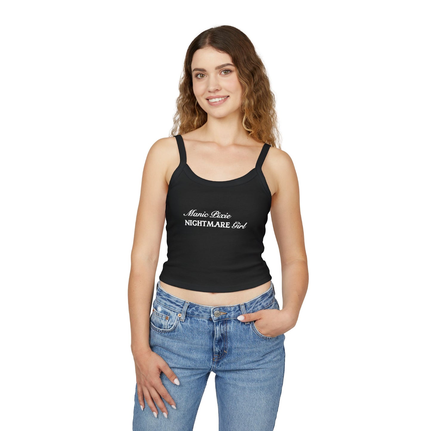 Manic Pixie Nightmare Girl Spaghetti Strap Tank Top