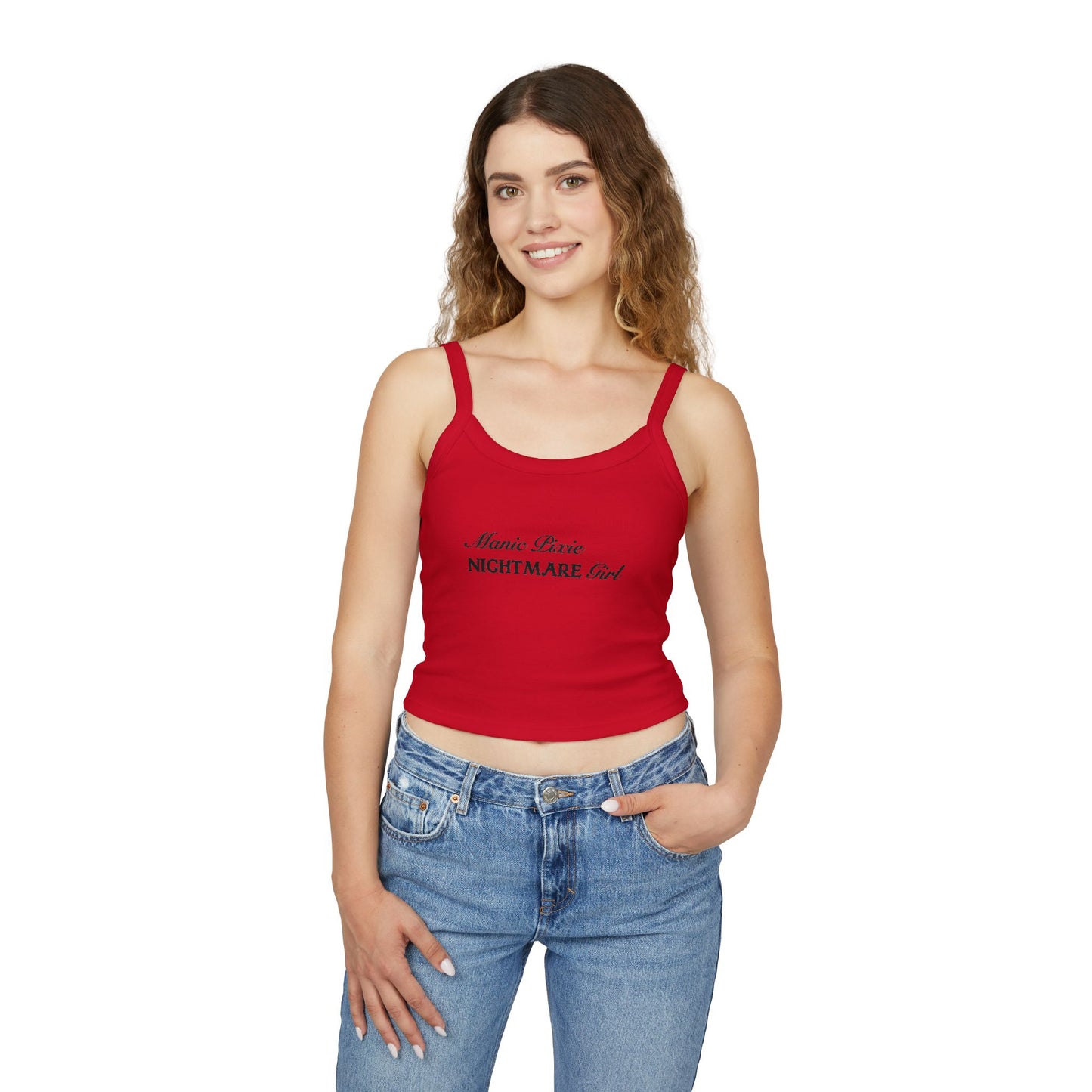 Manic Pixie Nightmare Girl Spaghetti Strap Tank Top