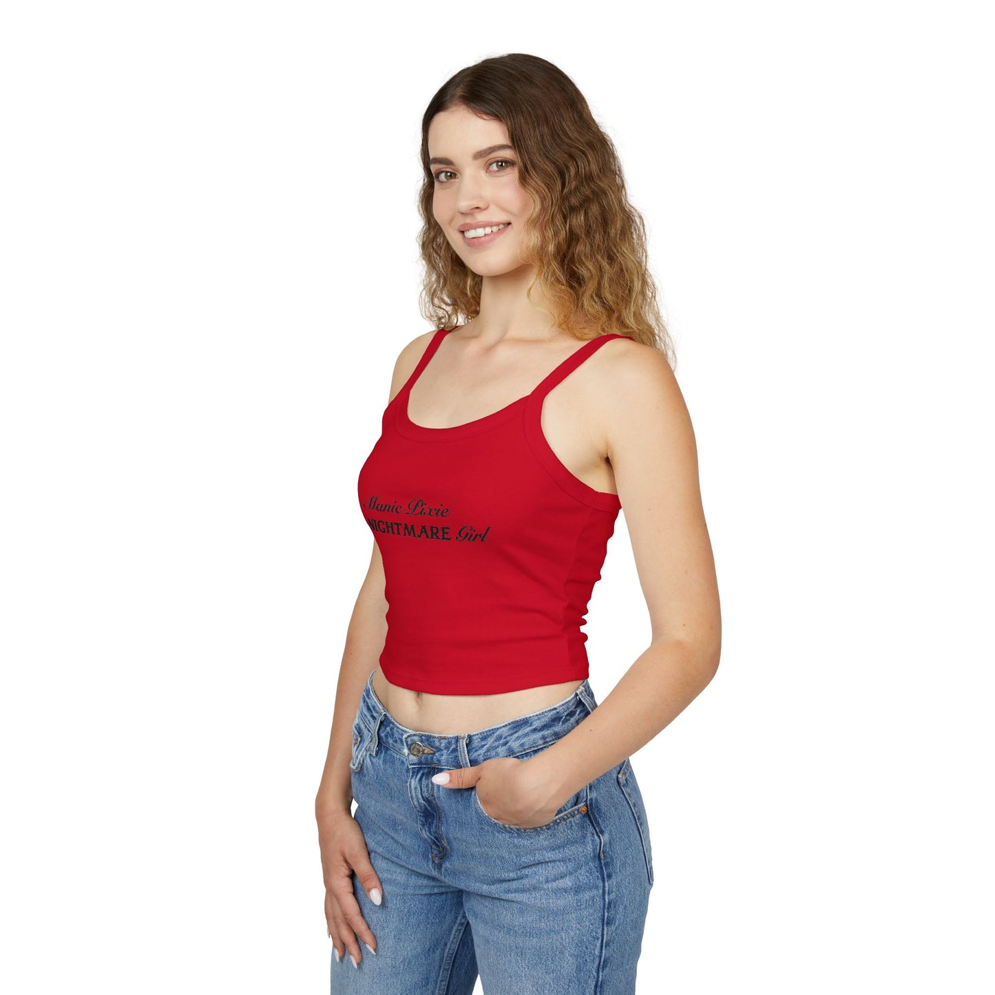 Manic Pixie Nightmare Girl Spaghetti Strap Tank Top