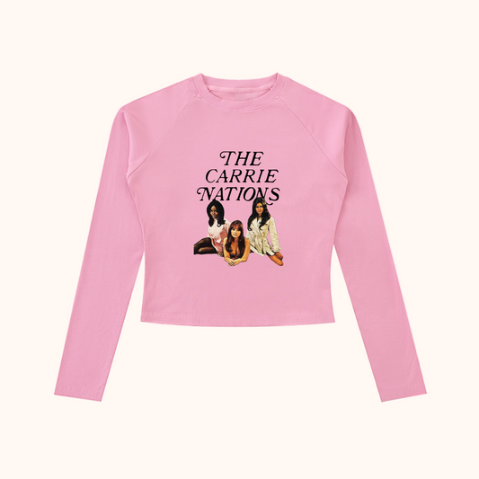 The Carrie Nations Dyed Washed Raglan Long Sleeve Tee