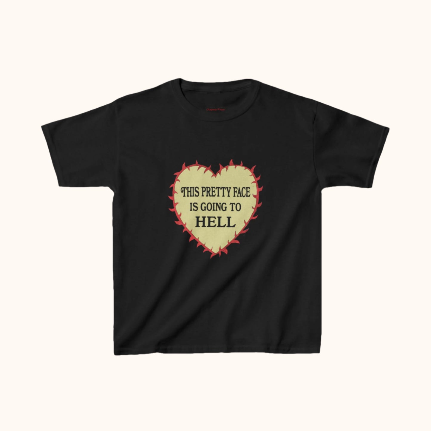 This Pretty Face is Going to Hell Baby Tee
