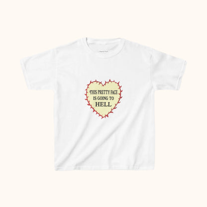 This Pretty Face is Going to Hell Baby Tee