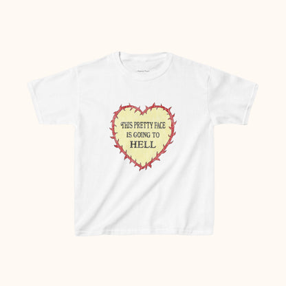This Pretty Face is Going to Hell Baby Tee