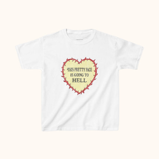 This Pretty Face is Going to Hell Baby Tee