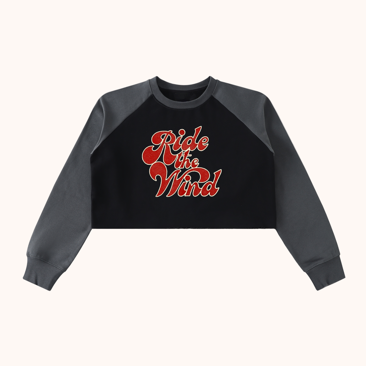 Ride the Winde Raglan Crop Sweatshirt