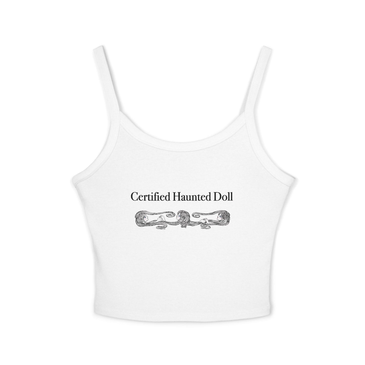 Certified Haunted Doll Spaghetti Strap Tank Top
