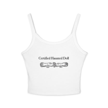 Certified Haunted Doll Spaghetti Strap Tank Top