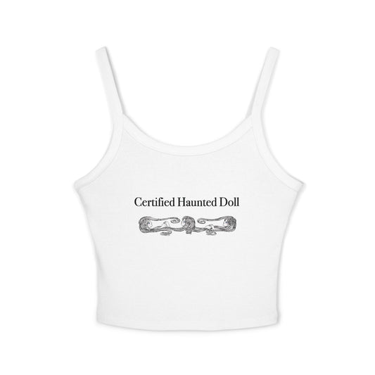 Certified Haunted Doll Spaghetti Strap Tank Top