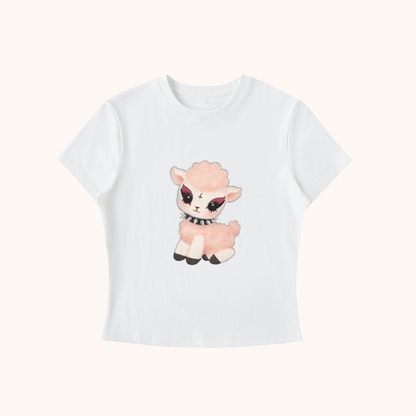 Rebel Lamb - Bodycon Crewneck Tee