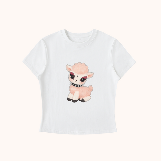 Rebel Lamb - Bodycon Crewneck Tee