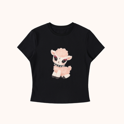 Rebel Lamb - Bodycon Crewneck Tee