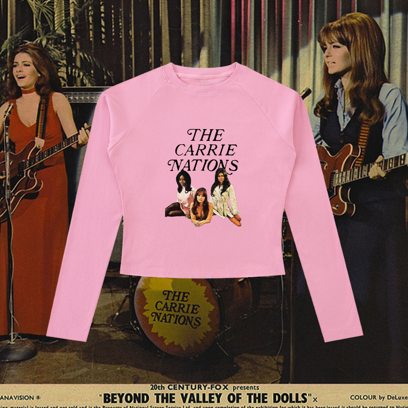 The Carrie Nations Dyed Washed Raglan Long Sleeve Tee