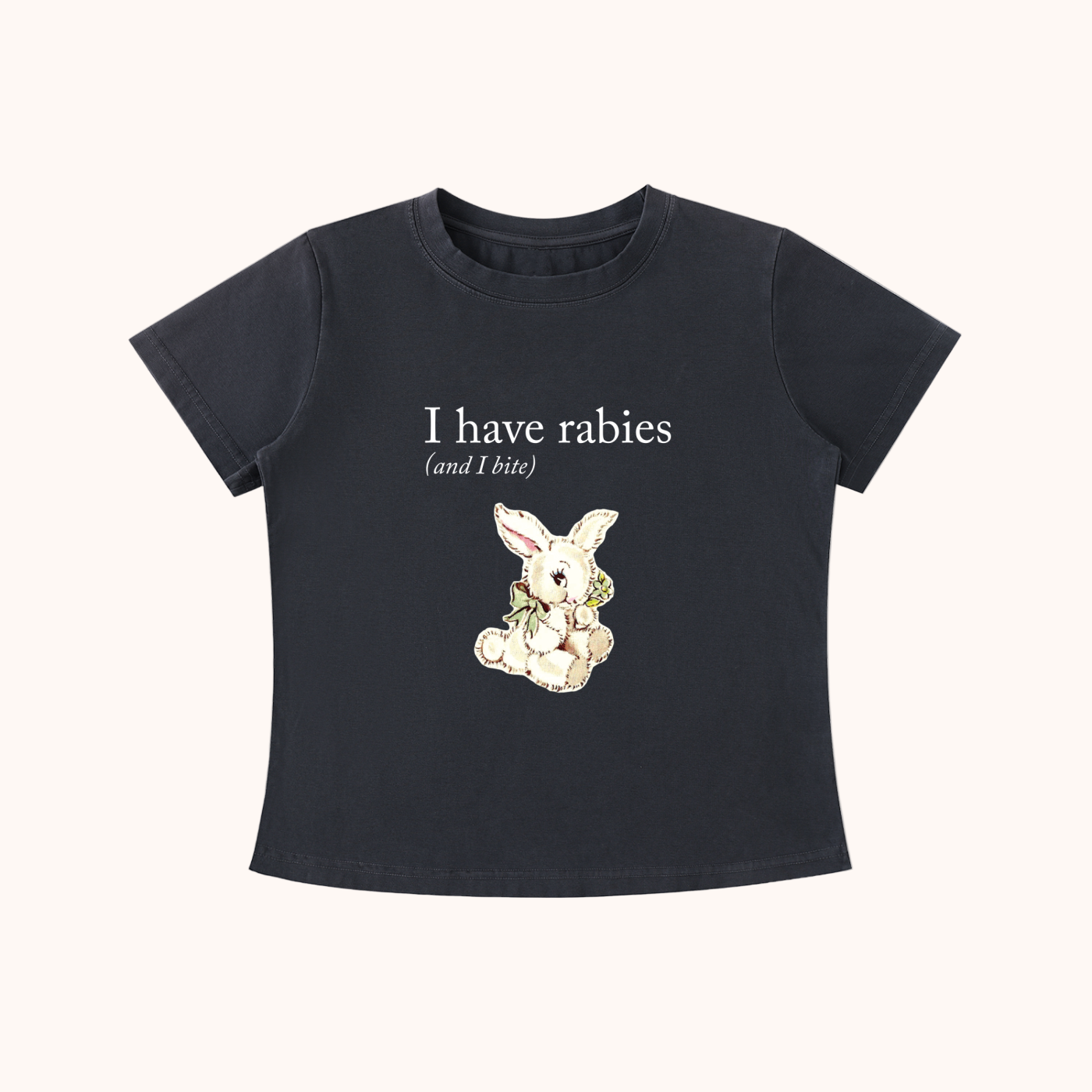I Have Rabies! - Vintage Wash Slim Fit Tee