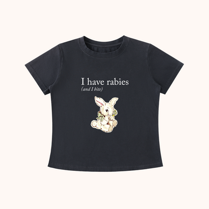 I Have Rabies! - Vintage Wash Slim Fit Tee