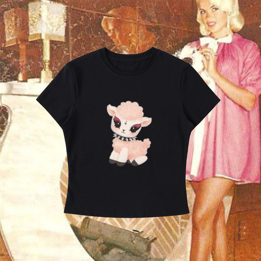 Rebel Lamb - Bodycon Crewneck Tee