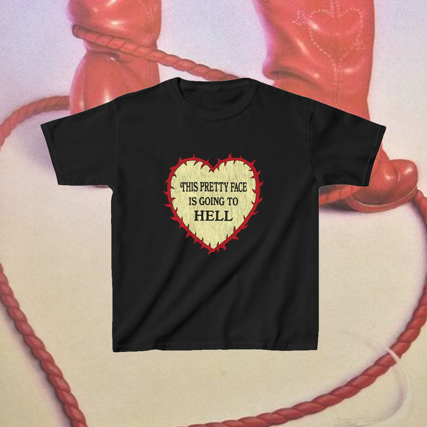 This Pretty Face is Going to Hell Baby Tee
