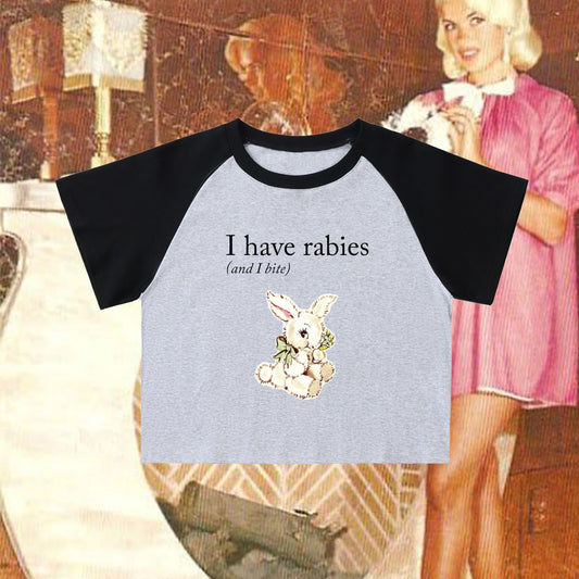 I have Rabies! - Raglan Sleeve Tee