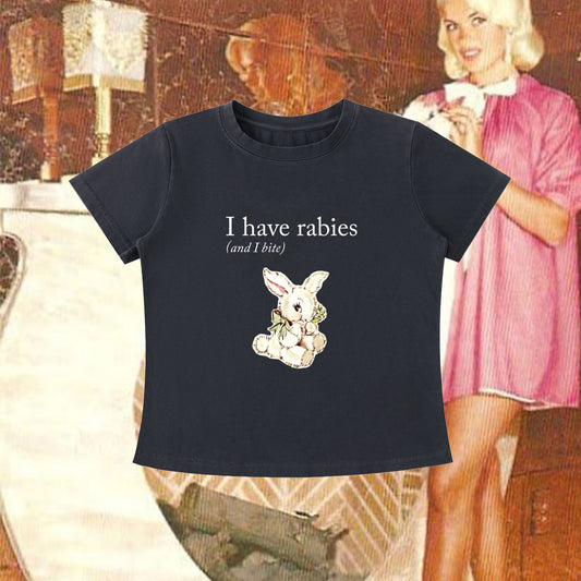 I Have Rabies! - Vintage Wash Slim Fit Tee