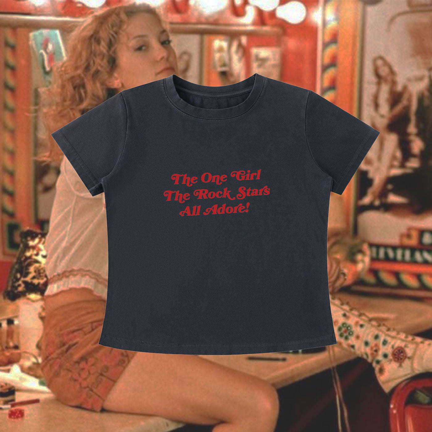 The One Girl All the Rockstar Adore! - Slim Fit T-shirt